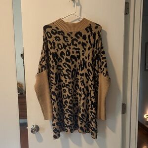 Leopard Print Women's Sweater